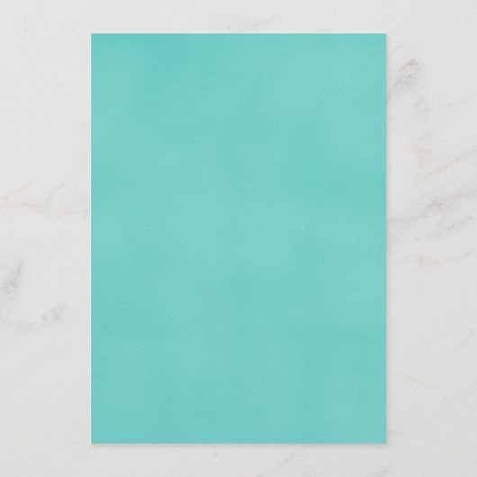 Robin's Egg Blue Poster Style Kaart (Achterkant)