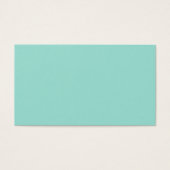 Robin's Egg Blue Profile Card Visitekaartje (Voorkant)