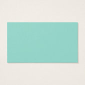 Robin's Egg Blue Profile Card Visitekaartje (Achterkant)