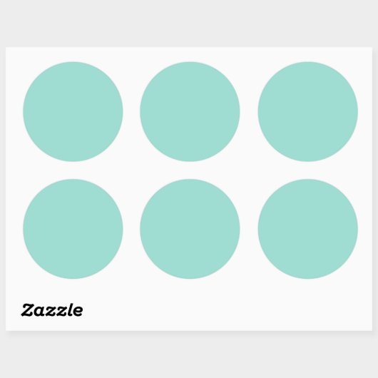 Robin's Egg Blue Ronde Sticker (Vel)