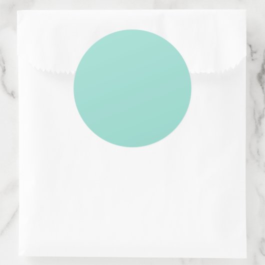 Robin's Egg Blue Ronde Sticker (Tas)