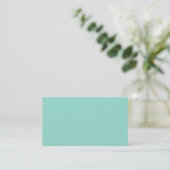 Robin's Egg Blue Solid Color Visitekaartje (Staand voorkant)