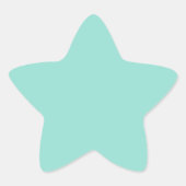 Robin's Egg Blue Ster Sticker (Voorkant)