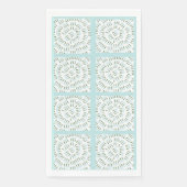 Robin's Egg Blue Topiary paper Guest Towels Servet (Voorkant)