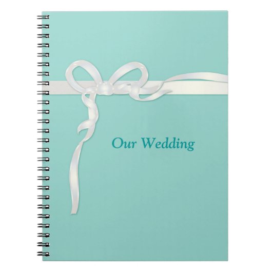 Robins Egg Blue Wedding Books Notitieboek (Voorkant)