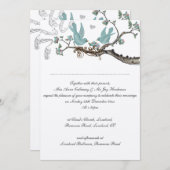 Robin's Egg Blue Wedding Invitations Kaart (Voorkant / Achterkant)