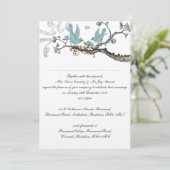 Robin's Egg Blue Wedding Invitations Kaart (Staand voorkant)