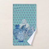 Robin's Egg Blue & White Ginger Jars Bad Handdoek (Handdoek)