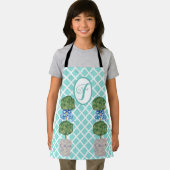 Robin's Egg Chinoiserie Ginger Jar Topiary A Schort (Insitu)