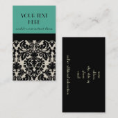 Robin's Egg Damask Visitekaartje (Voorkant / Achterkant)