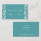 Robin's Egg Damask Visitekaartje (Voorkant / Achterkant)