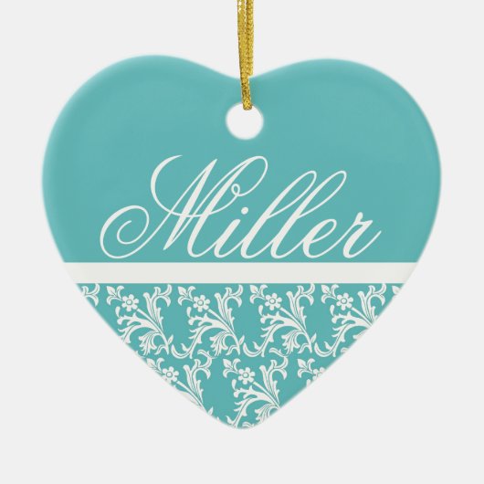 Robins Egg Monogram Ornament (Voorkant)