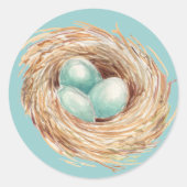 Robin's Egg Nest Blue Sticker (Voorkant)