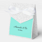 Robin's Egg Purse Bow Bride & Co Bedankdoosjes (Voorkant Zijde)