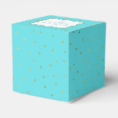 Robins Ei Blauw en Goud Polka Dot Favor Geschenkdo Bedankdoosjes (Achterkant)