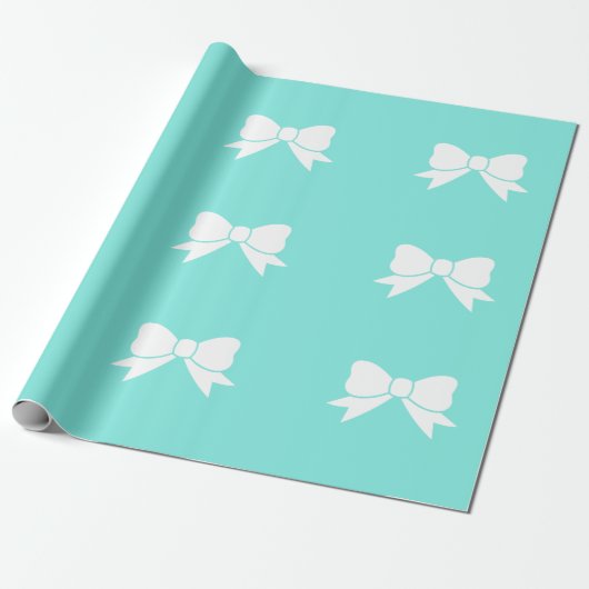 Robins ei Blauw Geïnspireerd Matte Wrapping Paper Cadeaupapier (Uitgerold)