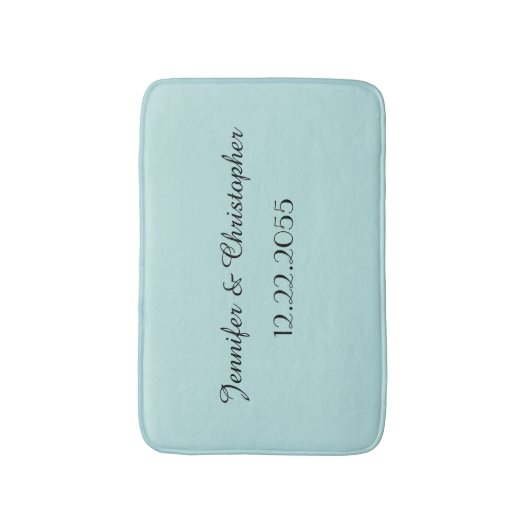 Robins Ei Blauw Gepersonaliseerde Pluche Badmat (Voorkant Verticaal)