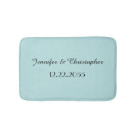 Robins Ei Blauw Gepersonaliseerde Pluche Badmat