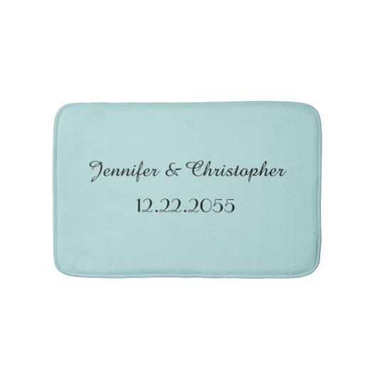 Robins Ei Blauw Gepersonaliseerde Pluche Badmat (Voorkant)