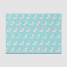 Robins Ei Blauwe en Witte Vlinders Tissue Paper Tissuepapier