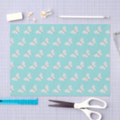 Robins Ei Blauwe en Witte Vlinders Tissue Paper Tissuepapier (Craft)