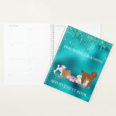 Robins Ei Blauwe Hond Trim Glitter Huisdier Servic Planner (Display)