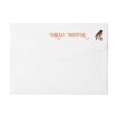 Robins en bloemen (Achterkant)