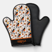 Robins en bloemen ovenwant (Voorkant / Achterkant)