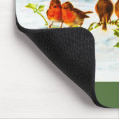 Robins en holly muismat (Hoek)