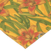 Robins en leliebloemen, sinaasappel en groen tafelkleed (Gekanteld)