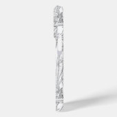 Robins en leliebloemen, zwart en wit Case-Mate iPhone case (Achterkant / Links)