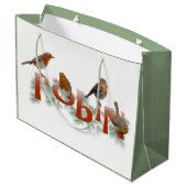 Robins Gift Bag Groot Cadeauzakje (Achterkant Gekanteld)