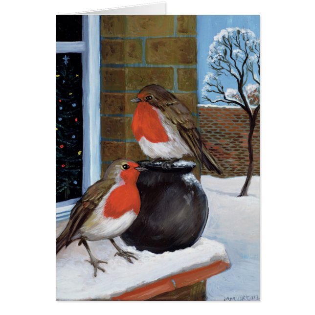 Robins in de sneeuw (Voorkant)