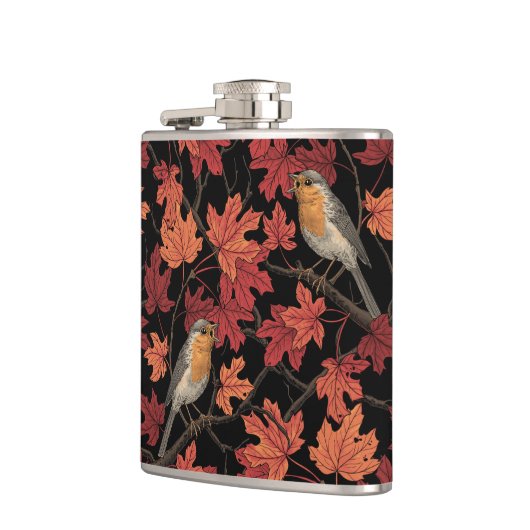 Robins in maple tree heupfles (Links)