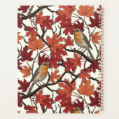 Robins in maple tree on off white planner (Achterkant)