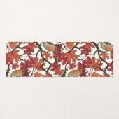 Robins in maple tree on off white yogamat (Achterkant (horizontaal))