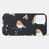 Robins, lijsterbessen, winterse waterverf. Case-Mate iPhone case (Achterkant (horizontaal))