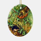 Robin's Nest Illustratie Keramisch Ornament (Rechts)