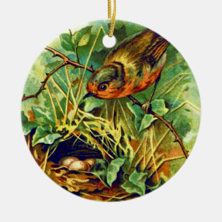 Robin's Nest  Illustratie Keramisch Ornament