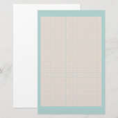 Robin's oeiblauw en roze rooster briefpapier (Voorkant / Achterkant)