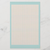 Robin's oeiblauw en roze rooster briefpapier (Voorkant)