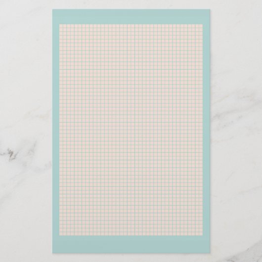 Robin's oeiblauw en roze rooster briefpapier (Voorkant)