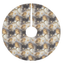 Robins op een Sterrennacht Tree Rok