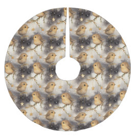 Robins op een Sterrennacht Tree Rok Kerstboom Rok