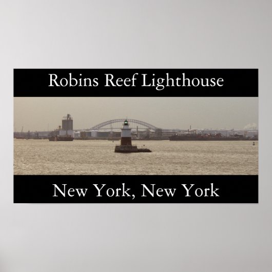 Robins Reef Lighthouse Poster (Voorkant)