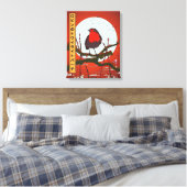 Robin's schemeringsstok canvas afdruk (Insitu (Slaapkamer))