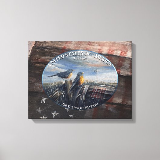 Robins USA Canvas Afdruk (Voorkant)