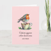 Robins verschijnen sympathie kaart (Voorkant)