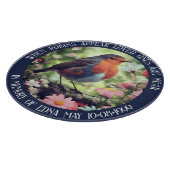 Robins verschijnen wanneer geliefden in de buurt v snijplank (Hoek)