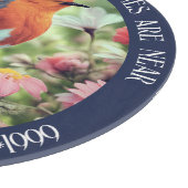 Robins verschijnen wanneer geliefden in de buurt v snijplank (Hoek)